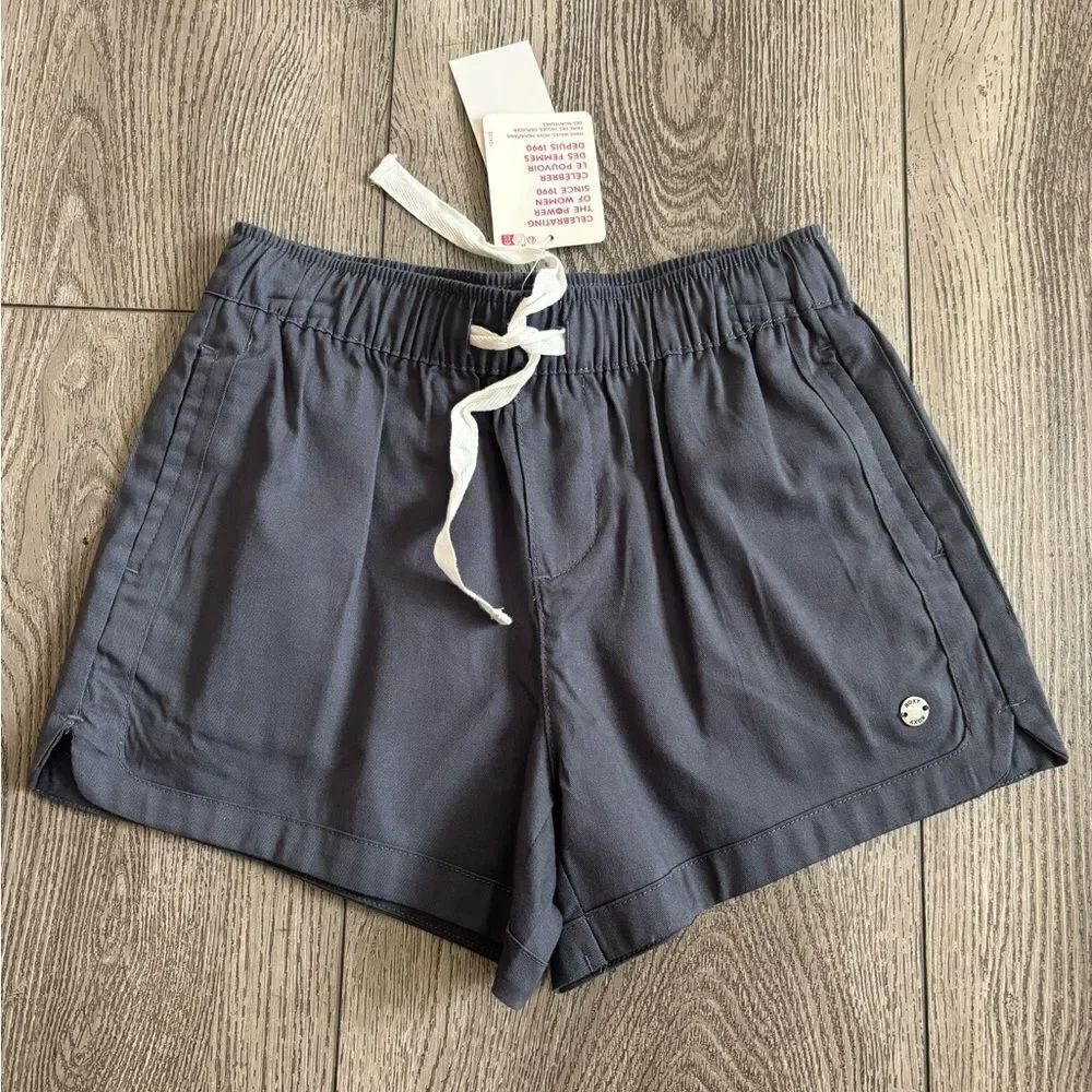 Roxy Gray Athletic Shorts with Elastic Waistband